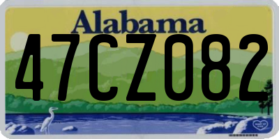AL license plate 47CZ082