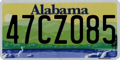 AL license plate 47CZ085