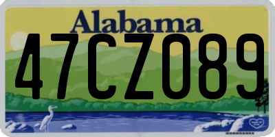 AL license plate 47CZ089