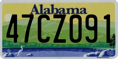 AL license plate 47CZ091