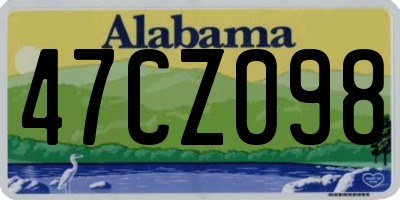 AL license plate 47CZ098