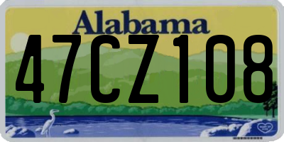 AL license plate 47CZ108