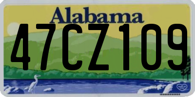 AL license plate 47CZ109