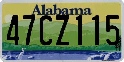 AL license plate 47CZ115
