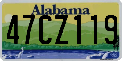AL license plate 47CZ119