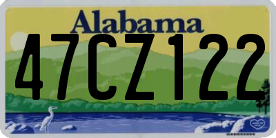 AL license plate 47CZ122
