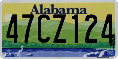 AL license plate 47CZ124