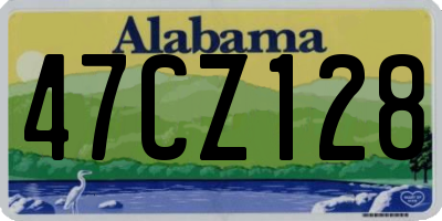 AL license plate 47CZ128