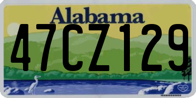 AL license plate 47CZ129