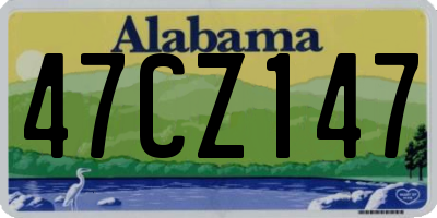 AL license plate 47CZ147