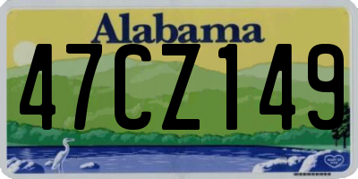 AL license plate 47CZ149