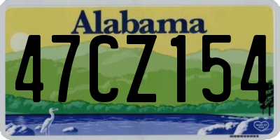 AL license plate 47CZ154