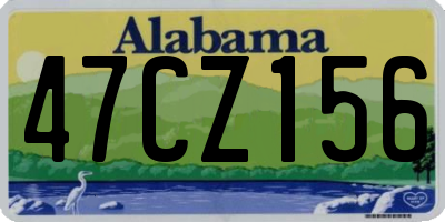 AL license plate 47CZ156