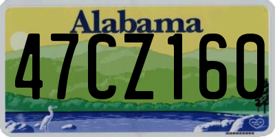 AL license plate 47CZ160