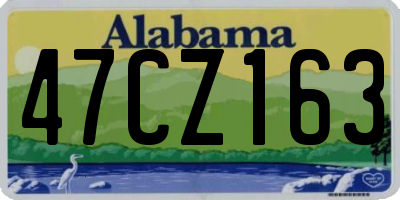 AL license plate 47CZ163