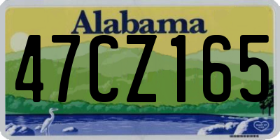 AL license plate 47CZ165