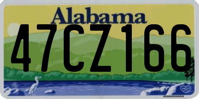 AL license plate 47CZ166