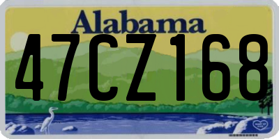 AL license plate 47CZ168