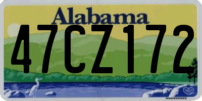 AL license plate 47CZ172