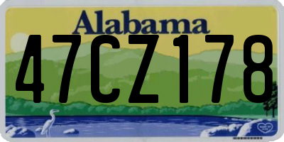 AL license plate 47CZ178