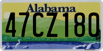 AL license plate 47CZ180