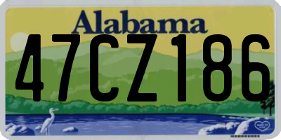 AL license plate 47CZ186