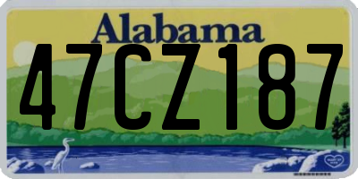 AL license plate 47CZ187