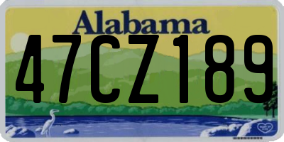 AL license plate 47CZ189