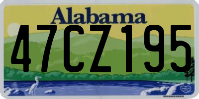 AL license plate 47CZ195