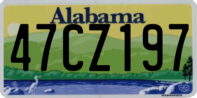 AL license plate 47CZ197