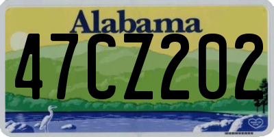 AL license plate 47CZ202