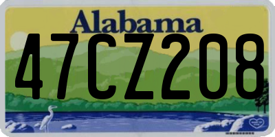 AL license plate 47CZ208