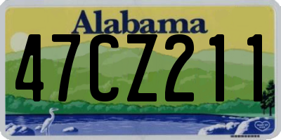 AL license plate 47CZ211
