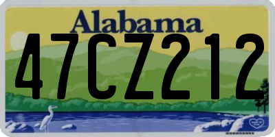 AL license plate 47CZ212