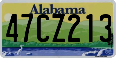 AL license plate 47CZ213