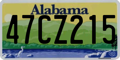 AL license plate 47CZ215
