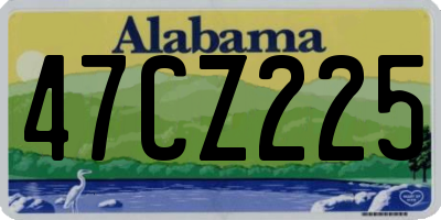 AL license plate 47CZ225
