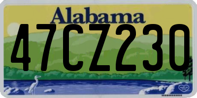 AL license plate 47CZ230
