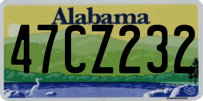 AL license plate 47CZ232