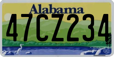 AL license plate 47CZ234
