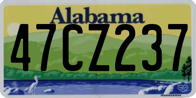 AL license plate 47CZ237