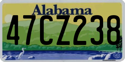 AL license plate 47CZ238