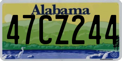 AL license plate 47CZ244