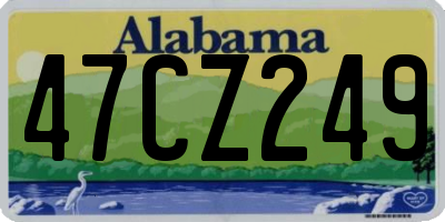 AL license plate 47CZ249
