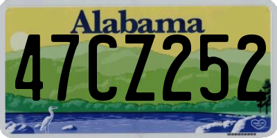 AL license plate 47CZ252