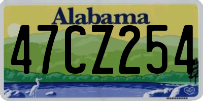 AL license plate 47CZ254