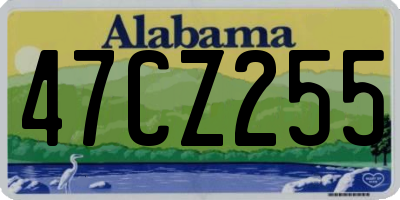 AL license plate 47CZ255
