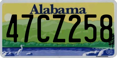 AL license plate 47CZ258