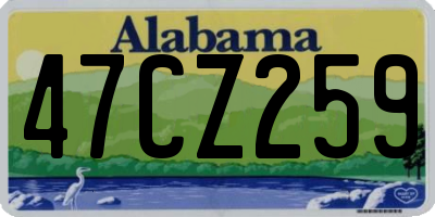 AL license plate 47CZ259