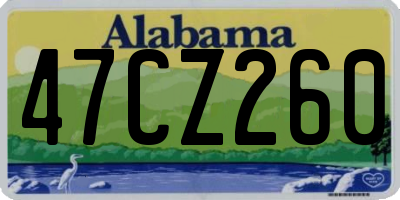AL license plate 47CZ260